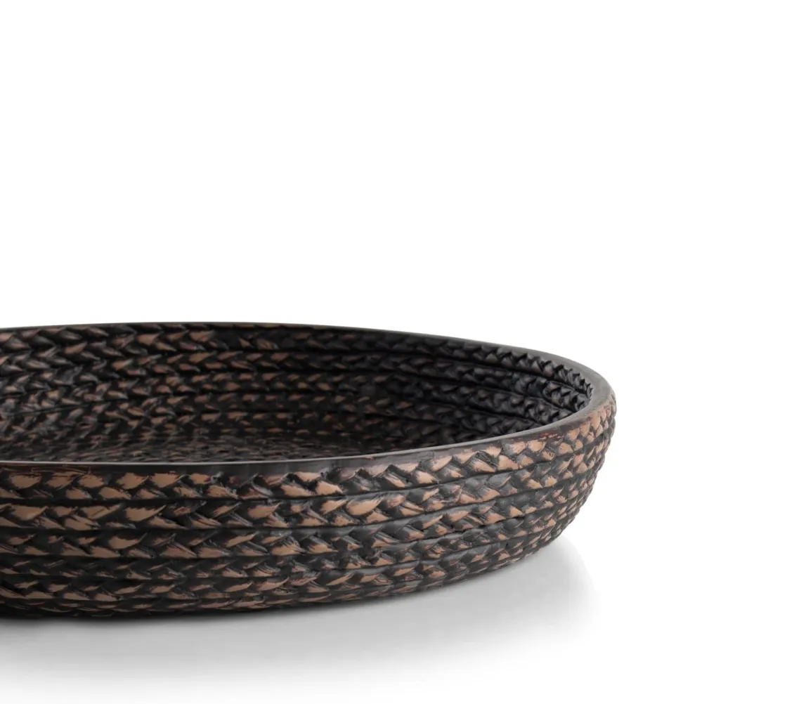 XOOON Adam schaal D38,5cm in de kleur Zwart - COCOmaison^ Woonaccessoires