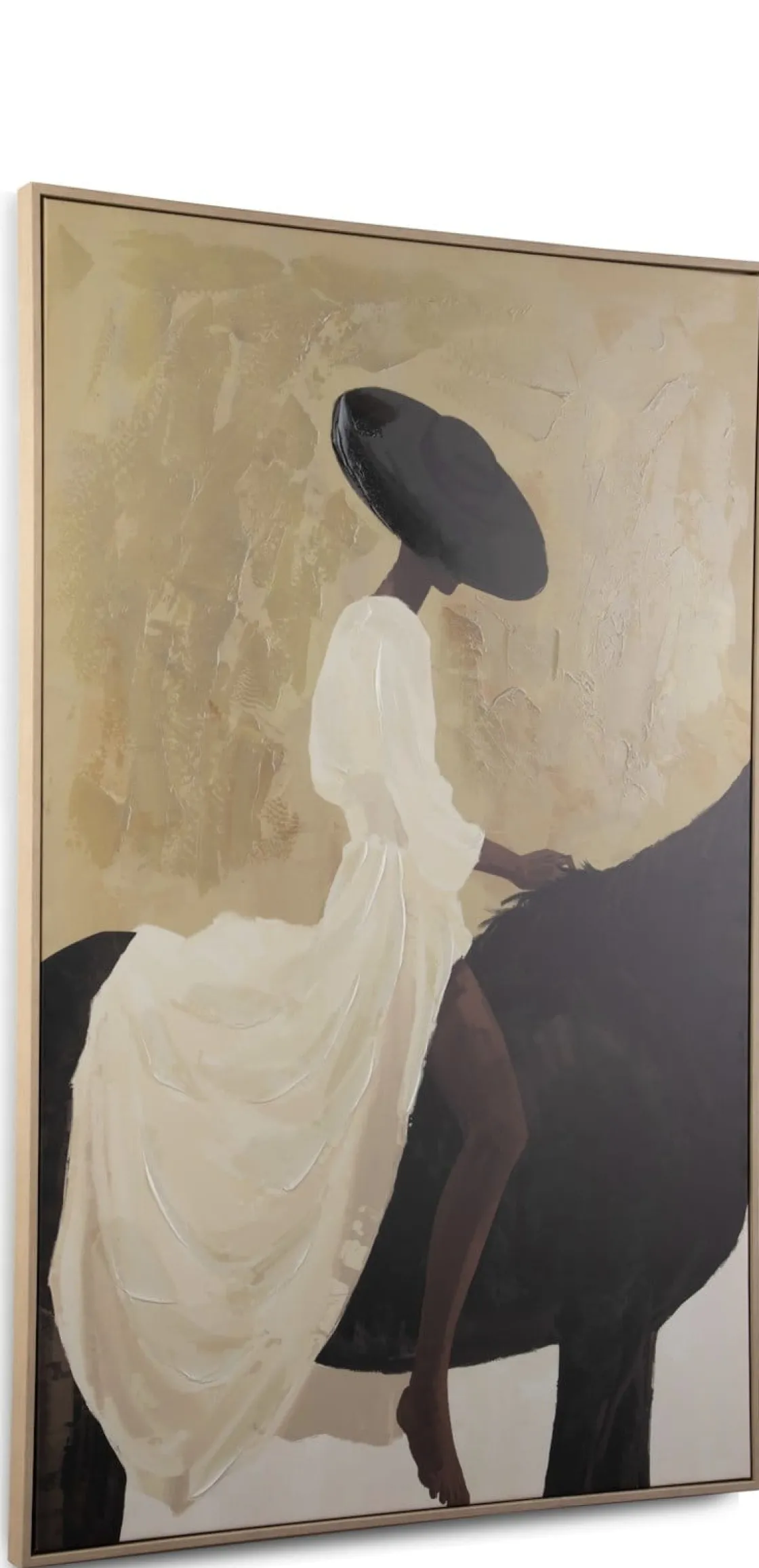 XOOON Amazone schilderij 90x140cm in de kleur Multi Color^ Wanddecoraties|Woonaccessoires