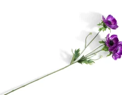 XOOON Anemone Spray H75cm kunstbloem in de kleur Paars - COCOmaison^ Woonaccessoires