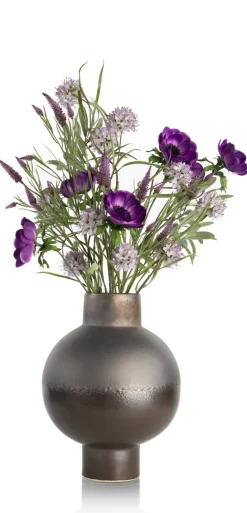 XOOON Anemone Spray H75cm kunstbloem in de kleur Paars - COCOmaison^ Woonaccessoires