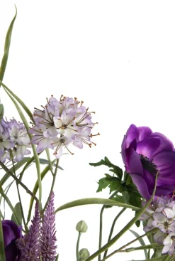 XOOON Anemone Spray H75cm kunstbloem in de kleur Paars - COCOmaison^ Woonaccessoires