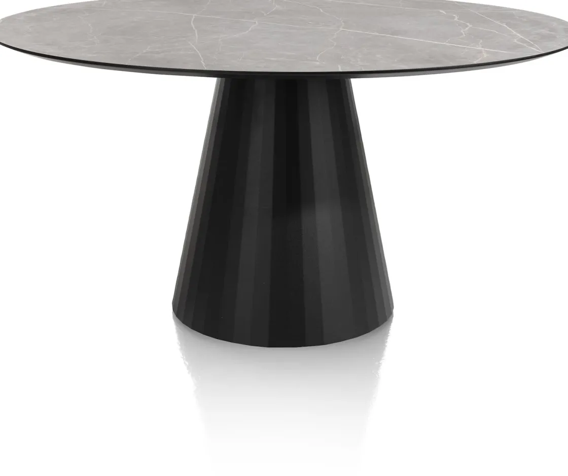 XOOON ARABAX eetkamertafel rond (150x120cm) -^ Tafelconfigurator|Eettafels