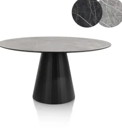 XOOON ARABAX eetkamertafel rond (150x120cm) -^ Tafelconfigurator|Eettafels
