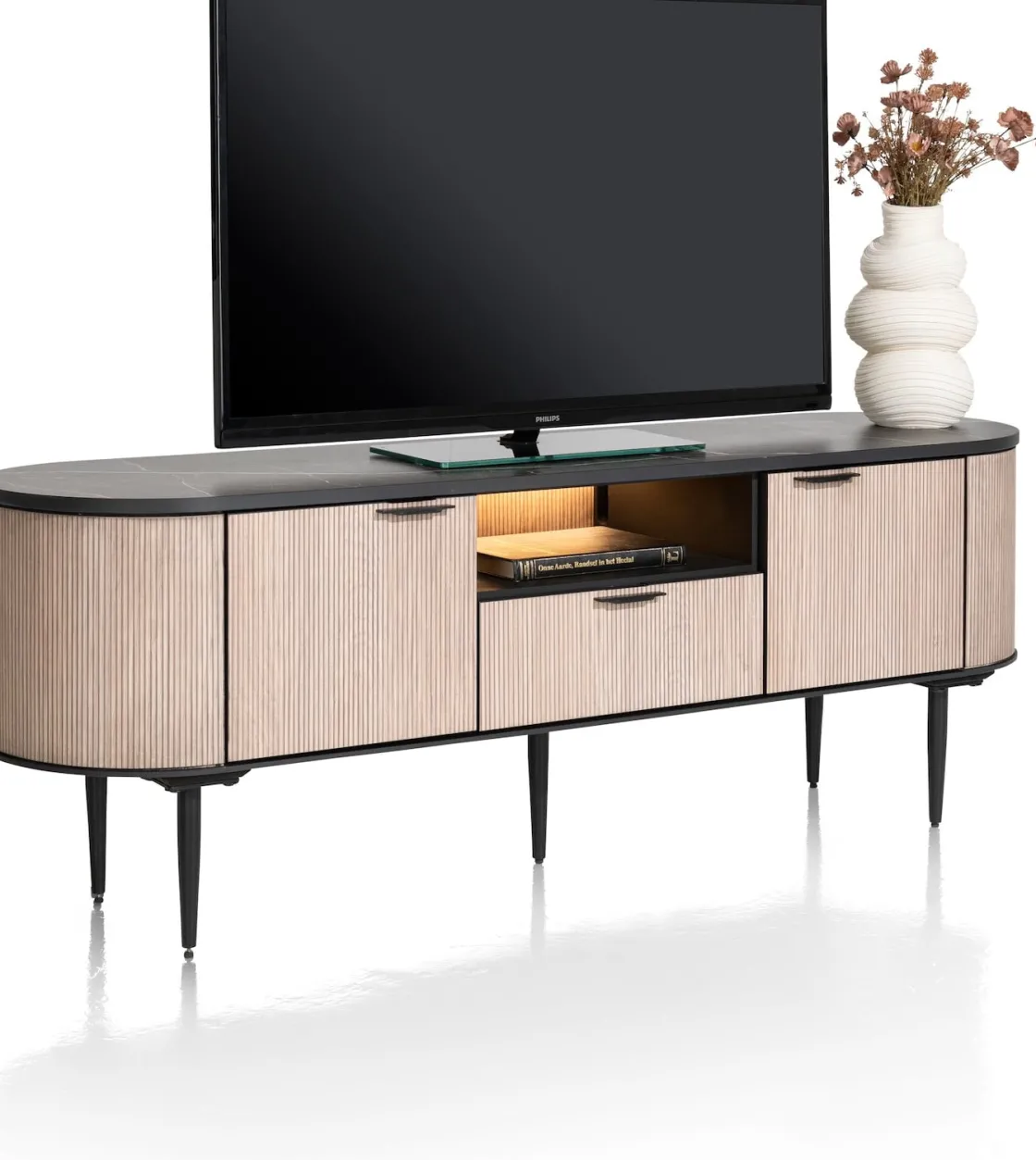 XOOON ARAMON lowboard (170cm) 2-deuren + 1-lade -^ Tv-Meubelen|Dressoirs