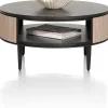 XOOON ARAMON salontafel diameter 75 cm. + 1-niche -^ Bijzettafel Sets|Salontafels