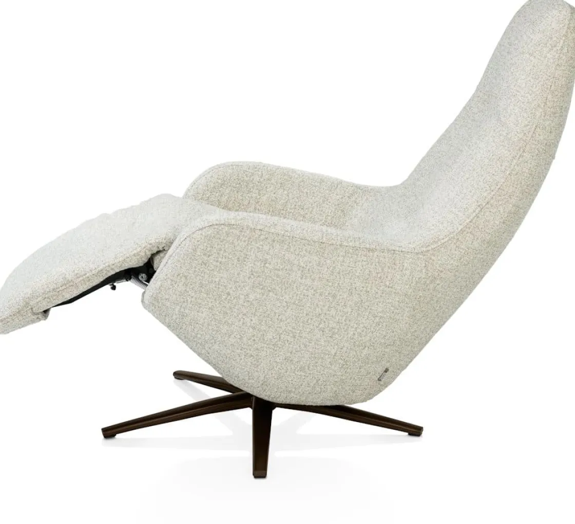 XOOON Arco, relax-fauteuil - 1 motor - verstelbare hoofdsteun - stof Luton - inclusief accu - Groen^ Relaxfauteuils|Draaifauteuils