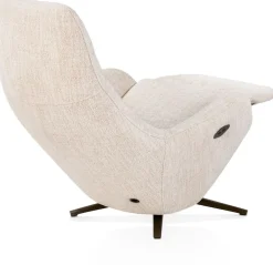 XOOON Arco, relax-fauteuil - 1 motor - verstelbare hoofdsteun - stof Luton - Creme^ Stoffen Fauteuils|Draaifauteuils