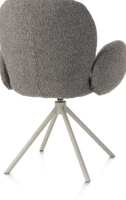 XOOON Armstoel Jaxon (draaibaar) in de kleur Lever -^ Armstoelen