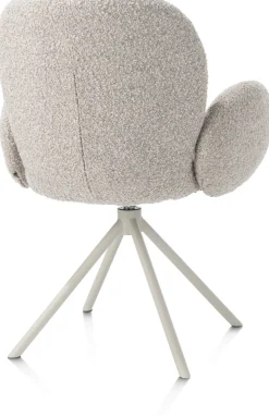 XOOON Armstoel Jaxon (draaibaar) in de kleur Kiezel -^ Armstoelen