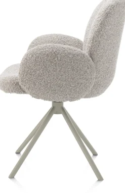 XOOON Armstoel Jaxon (draaibaar) in de kleur Kiezel -^ Armstoelen