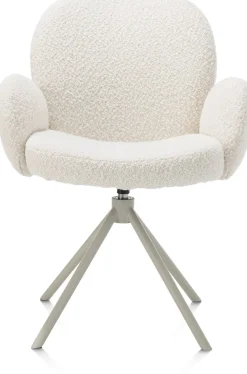 XOOON Armstoel Jaxon (draaibaar) in de kleur Ivoor -^ Armstoelen