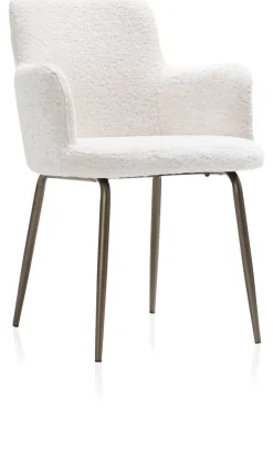 XOOON Armstoel Olle in de kleur Creme - COCOmaison^ Armstoelen|Woonaccessoires