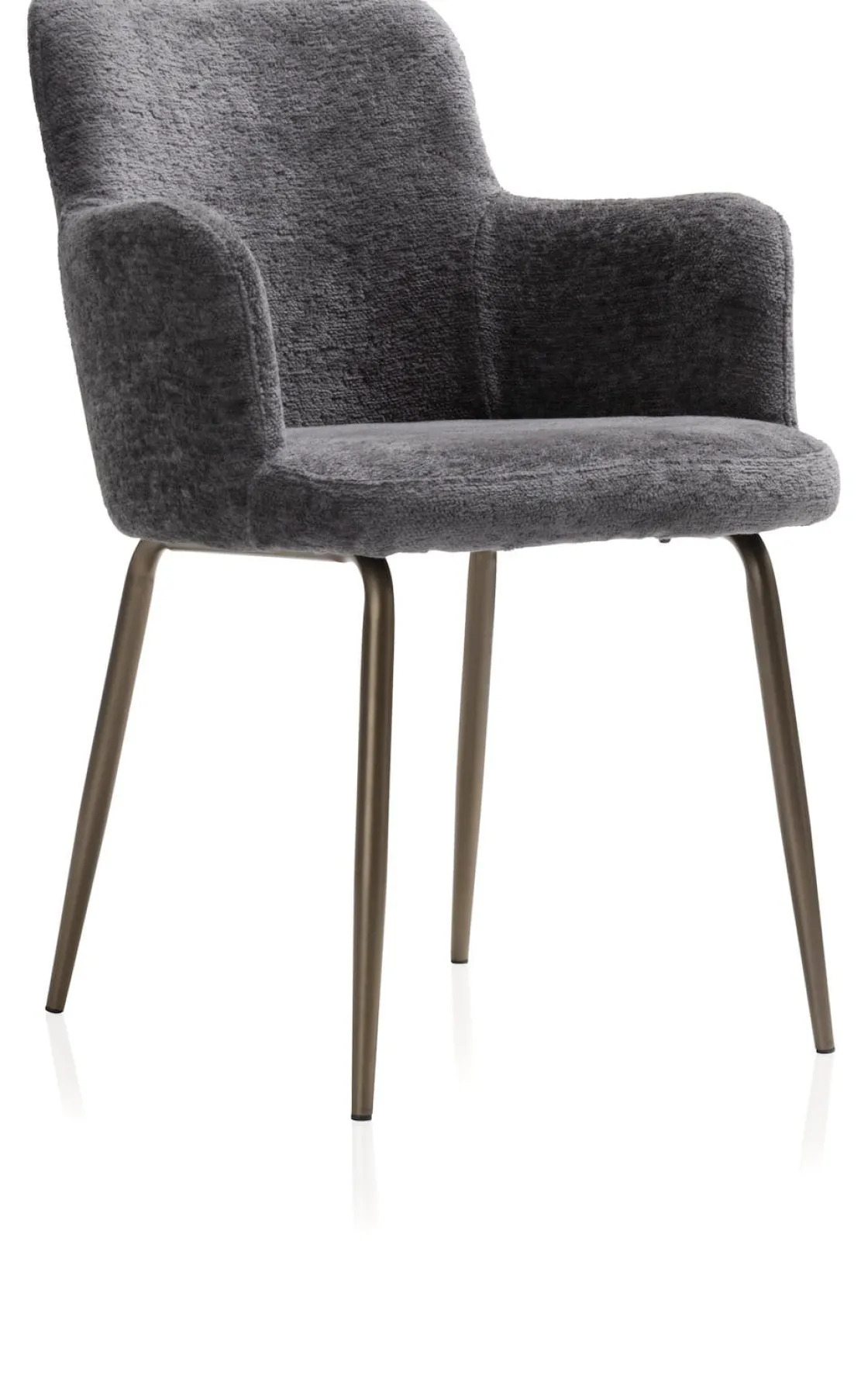 XOOON Armstoel Olle in de kleur Antraciet - COCOmaison^ Woonaccessoires|Armstoelen