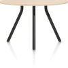 XOOON ARVADA bartafel 140 cm - rond - centrale poot - naturel eiken^ Bartafels|Tafelconfigurator