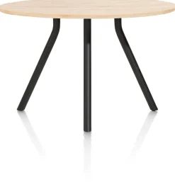 XOOON ARVADA bartafel 140 cm - rond - centrale poot - naturel eiken^ Bartafels|Tafelconfigurator