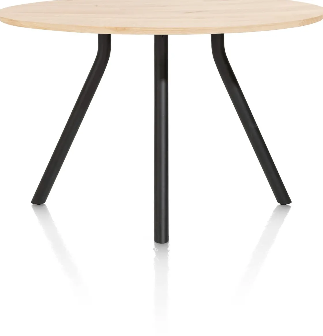 XOOON ARVADA bartafel 140 cm - rond - centrale poot - naturel eiken^ Bartafels|Tafelconfigurator