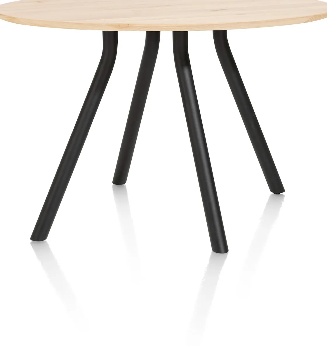 XOOON ARVADA bartafel 140 cm - rond - centrale poot - naturel eiken^ Bartafels|Tafelconfigurator