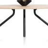 XOOON Arvada ellipsvormige eiken eettafel met metalen poot 220x110cm^ Tafelconfigurator|Eettafels