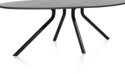 XOOON Arvada ellipsvormige eiken eettafel met metalen poot 250x110cm^ Tafelconfigurator|Eettafels