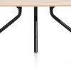 XOOON Arvada ovale eiken eettafel met zwart metalen poot 190x100cm^ Tafelconfigurator|Eettafels