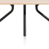 XOOON Arvada ovale eiken eettafel met zwart metalen poot 250x110cm^ Tafelconfigurator|Eettafels