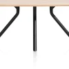 XOOON Arvada ovale eiken eettafel met zwart metalen poot 160x100cm^ Tafelconfigurator|Eettafels