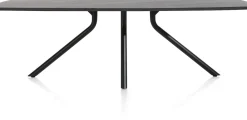 XOOON Arvada ovale eiken eettafel met zwart metalen poot 250x110cm^ Tafelconfigurator|Eettafels