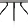 XOOON Arvada ovale eiken eettafel met zwart metalen poot 160x100cm^ Tafelconfigurator|Eettafels