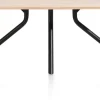 XOOON Arvada ovale eiken eettafel met zwart metalen poot 220x110cm^ Tafelconfigurator|Eettafels