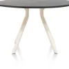 XOOON ARVADA tafel 125 cm - rond - centrale poot Nebbia - onyx^ Tafelconfigurator|Eettafels