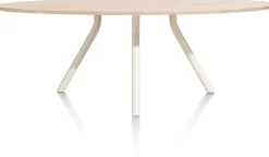 XOOON ARVADA tafel 250 x 110 cm - ellips - centrale poot Nebbia^ Tafelconfigurator|Eettafels