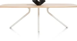 XOOON ARVADA tafel 250 x 110 cm - ovaal - centrale poot Nebbia^ Tafelconfigurator|Eettafels