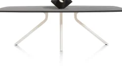 XOOON ARVADA tafel 250 x 110 cm - ovaal - centrale poot Nebbia - onyx^ Tafelconfigurator|Eettafels