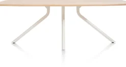 XOOON ARVADA tafel 190 x 100 cm - ovaal - centrale poot Nebbia^ Tafelconfigurator|Eettafels