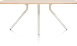 XOOON ARVADA tafel 160 x 100 cm - ovaal - centrale poot Nebbia^ Tafelconfigurator|Eettafels