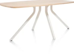 XOOON ARVADA tafel 160 x 100 cm - ovaal - centrale poot Nebbia^ Tafelconfigurator|Eettafels