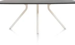 XOOON ARVADA tafel 160 x 100 cm - ovaal - centrale poot Nebbia - onyx^ Tafelconfigurator|Eettafels