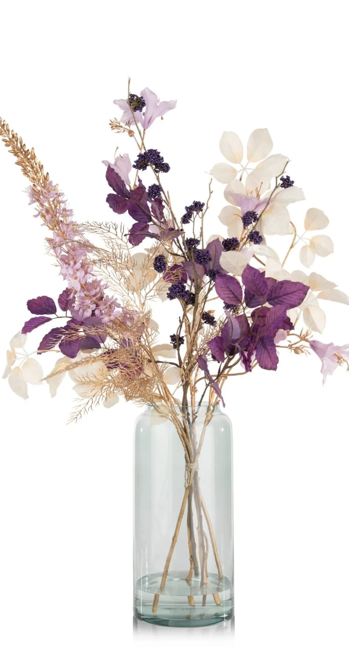XOOON Bauhinia Branch H115cm kunstbloem in de kleur Paars - COCOmaison^ Woonaccessoires