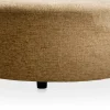 XOOON BeautiQ - Chic poef - rond 80 cm in de kleur Okergeel^ Poef/Hockers|Woonaccessoires