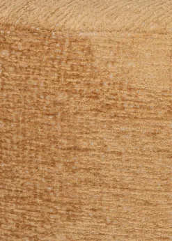 XOOON BeautiQ - Chic poef - rond 80 cm in de kleur Okergeel^ Poef/Hockers|Woonaccessoires