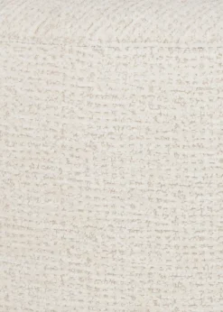 XOOON BeautiQ - Chic poef - rond 80 cm in de kleur Crème - COCOmaison^ Poef/Hockers|Woonaccessoires