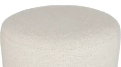 XOOON BeautiQ - Chic poef - rond 80 cm in de kleur Crème - COCOmaison^ Poef/Hockers|Woonaccessoires