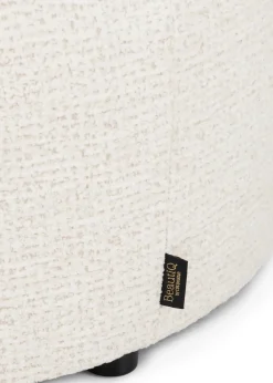 XOOON BeautiQ - Chic poef - rond 80 cm in de kleur Crème - COCOmaison^ Poef/Hockers|Woonaccessoires
