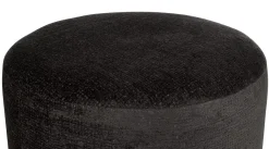 XOOON BeautiQ - Chic poef - rond 80 cm in de kleur Antraciet^ Woonaccessoires|Poef/Hockers