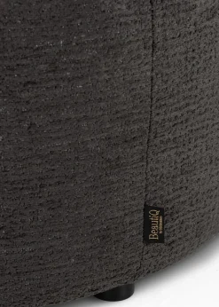 XOOON BeautiQ - Chic poef - rond 80 cm in de kleur Antraciet^ Woonaccessoires|Poef/Hockers