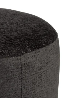 XOOON BeautiQ - Chic poef - rond 80 cm in de kleur Antraciet^ Woonaccessoires|Poef/Hockers