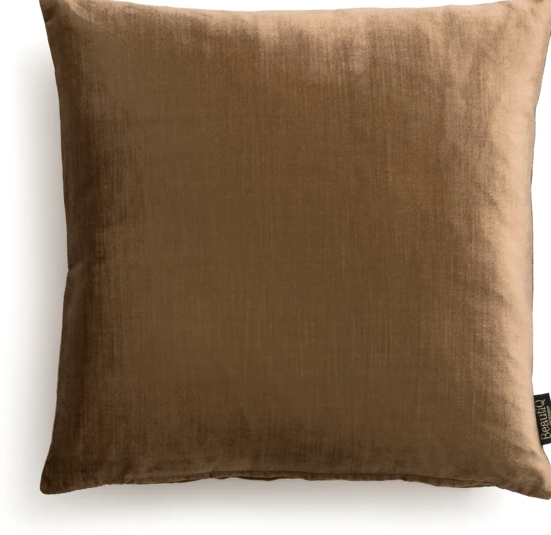 XOOON BeautiQ - Class kussen 45x45cm in de kleur Okergeel^ Woonaccessoires
