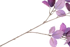 XOOON Beech Leaves Spray H95cm kunstbloem in de kleur Paars^ Woonaccessoires