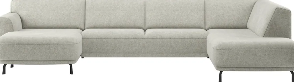 XOOON Belem, Longchair links low - 2,5 zits zonder armen low - Ottomane medium rechts low^ Belem