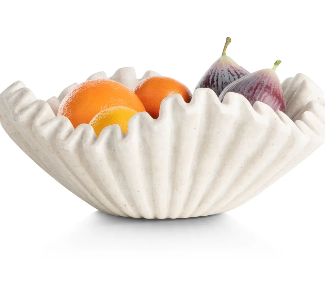 XOOON Bella schaal D28cm in de kleur Crème - COCOmaison^ Woonaccessoires